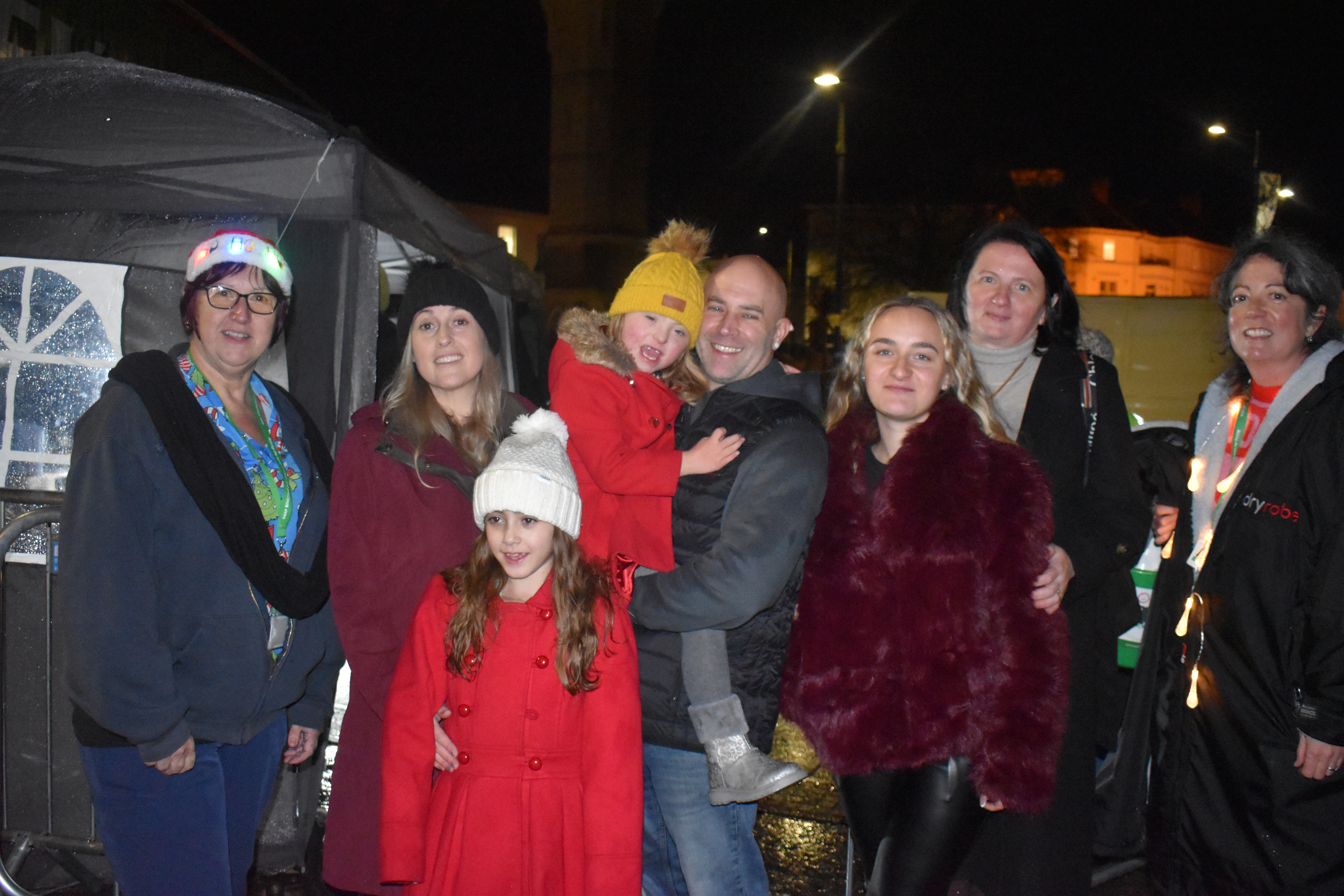 At Barnstaple Christmas lights switch on event